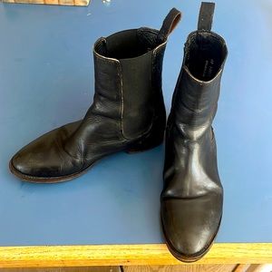 ASH black leather boots